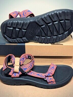 🆕 Men's 10 Teva Hiking & Water Sandals Hurricane XLT2 - Swerve Blue/Red